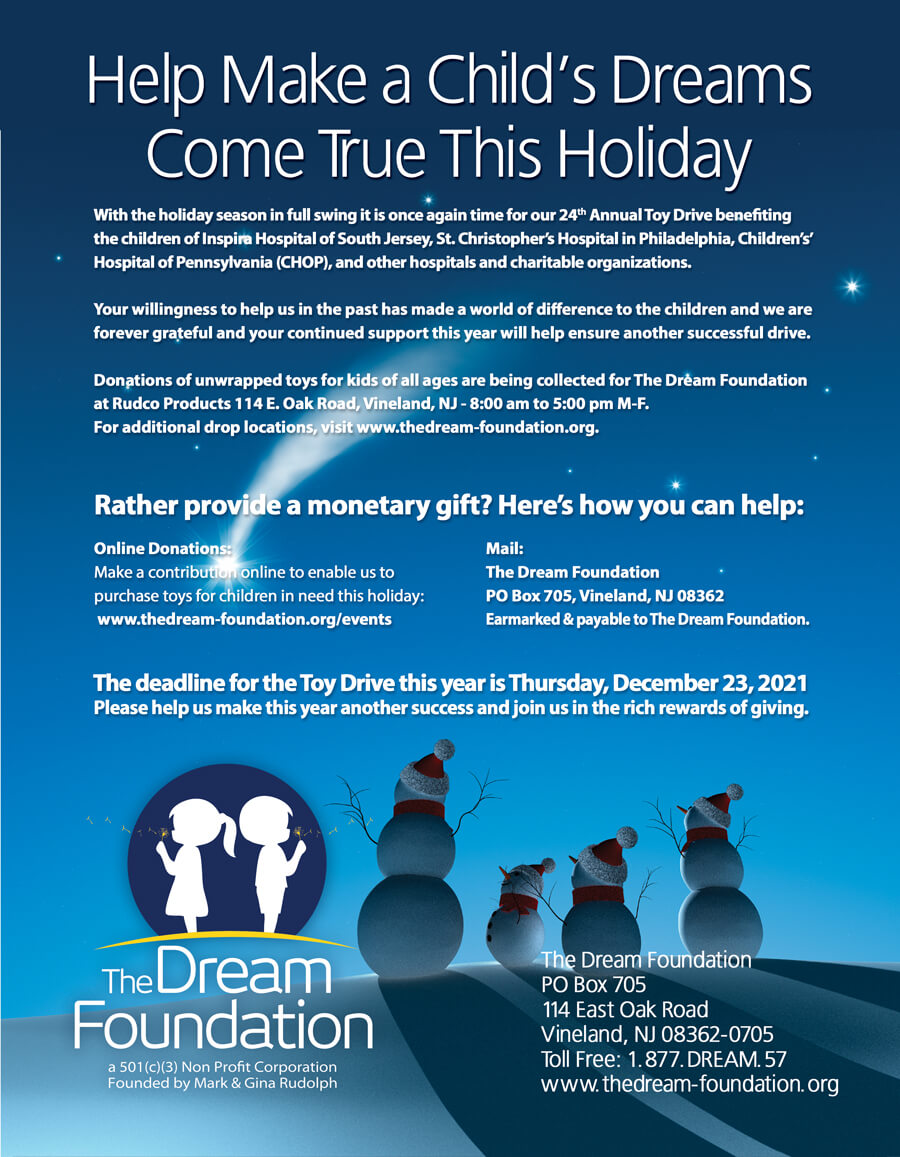The Dream Foundation 2021 Toy Drive